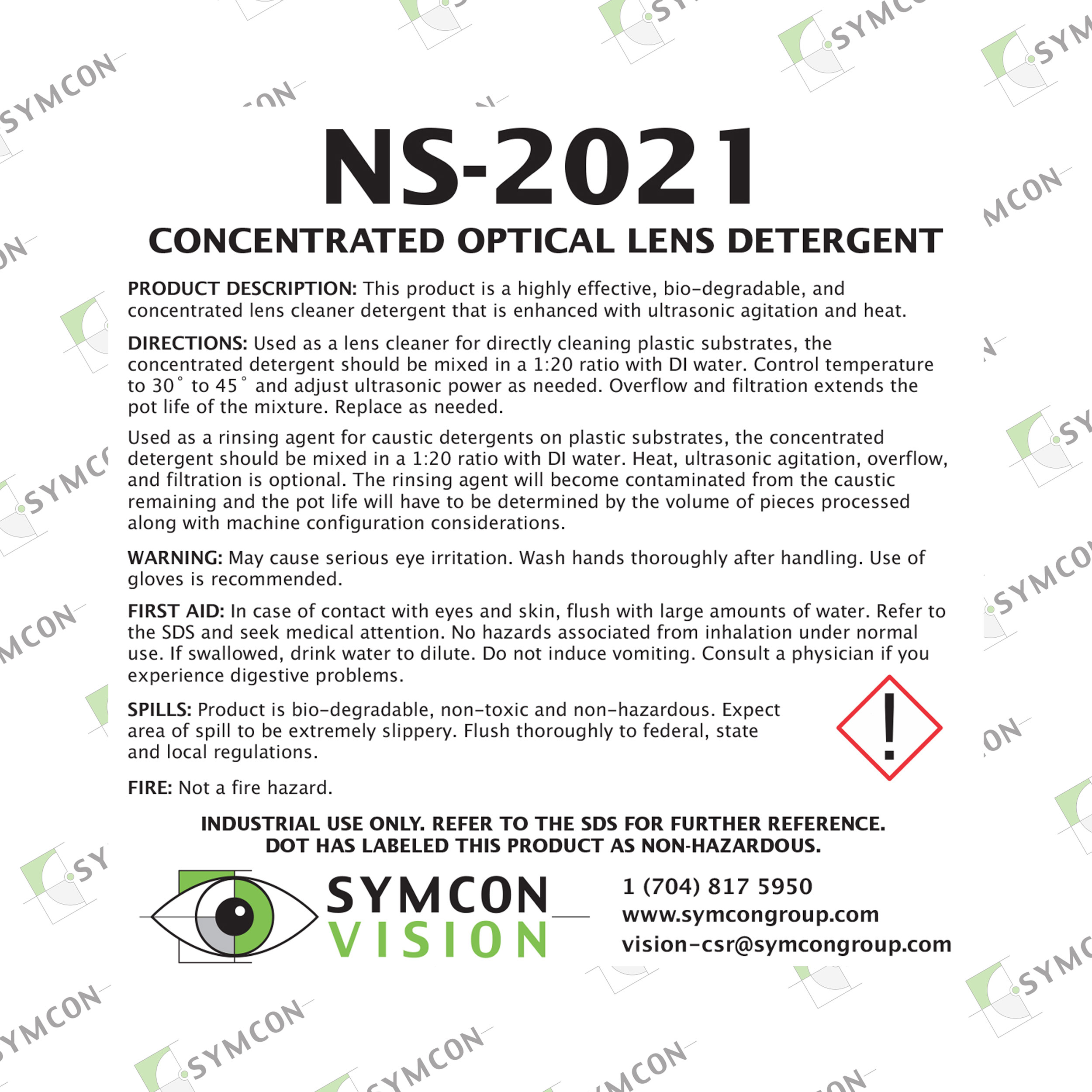 Concentrated Optical Lens Detergent